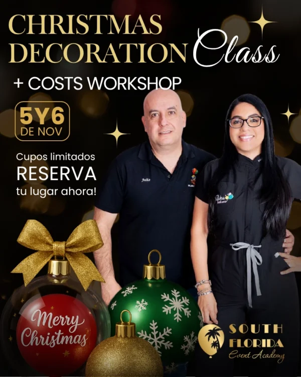 CHRISTMAS DECORATION CLASS + COSTS WORKSHOP